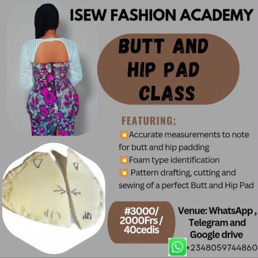 Butt and Hip Pad Class course flyer