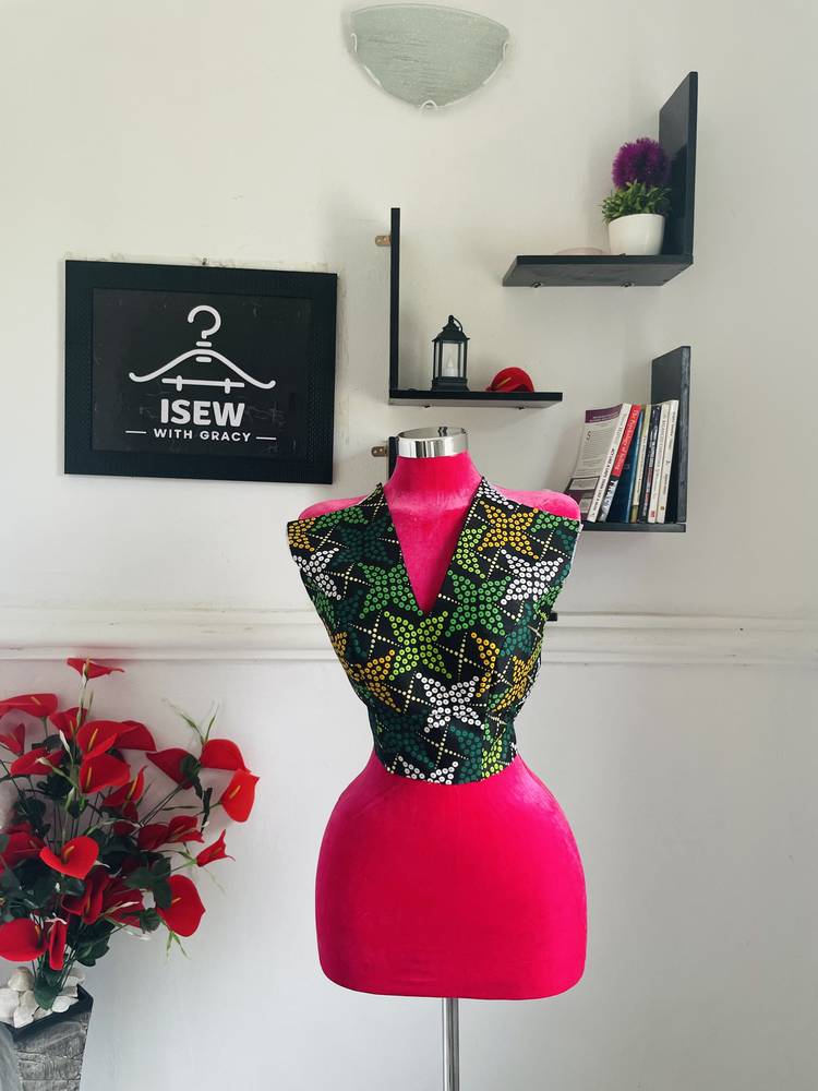 Sewing and garment construction in Gracy’s studio